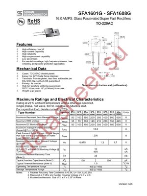 SFA1602G datasheet  